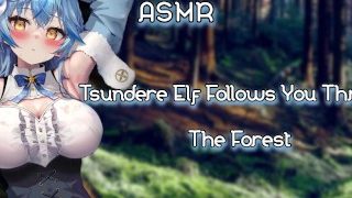 Roleplay erótico Tsundere Elf segue você pela floresta