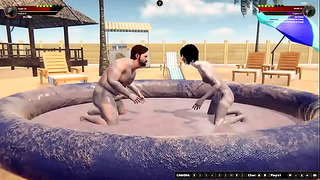 Ethan vs Ruby Ii Naked Fighter 3D - XAnimu.com