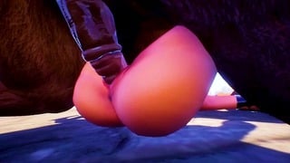 Furry Minotaur Vs Horny Girl Furry Monsters Fuck 3D Porn Wild Life