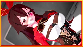 Genshin Impact: Amber Masturbation