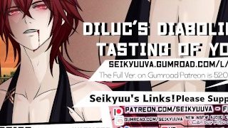 Genshin Impact Diabolical Diluc Tastes You – Fem. Posluchač Ver. Umění: Avariarts