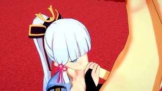 Genshin Impact Hentai – Ayaka Blowjob To Aether