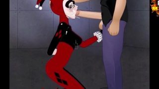 Harley Quinn pompino con sborra in bocca e gola profonda Hentai Fellatio fa un pompino e sborra Eruption Dc Batman