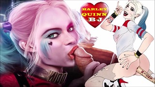 Harley Quinn Pijpkoningin spermamondcompilatie Toon Heroine - Dc Batman Fellatio sperma slikken sletten