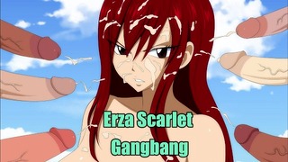 Hentai Nnn Odměna: Erza Scarlet Gangbang Fairy Tail