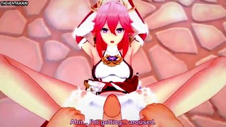 Hentai POV Feet Yae Miko Genshin Impact