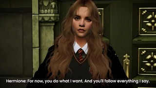 Hermione be van szarva a követelményszobába – 3D Hentai