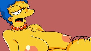 Homer isst Marges Muschi Der Simpsons-Porno