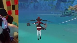Ірл Hentai Gamer Girl: Magicalmysticva грає в Genshin Impact