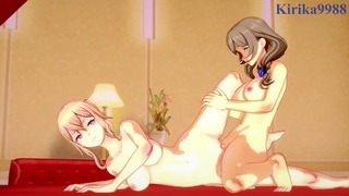 Jean Gunnhildr And Lisa Minci Have Intense Futanari Sex In The Bedroom. – Genshin Impact Hentai