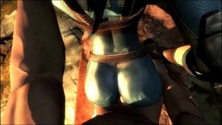 Jessica The Vault Girl blir hårt knullad i jumpsuit Skyrim Fallout 3D-porr