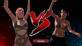 Judith vs Dela Naked Fighter 3D