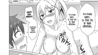 Kazuma X Darkness X Megumin – Kazuma Folla Fuerte Con Darckness -Komosuba – Doujin En Español