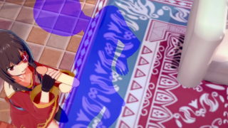 Konosuba Hentai – Megumin Handjob S Výstřikem V Obličeji – Japonský Asiat Manga Anime Herní porno