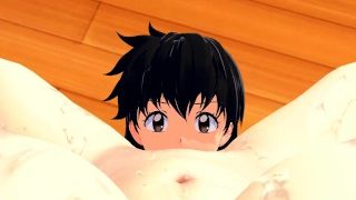 Konosuba / Инуяша Хот Hentai Кроссовер с Аква и Кагоме 3D Hentai