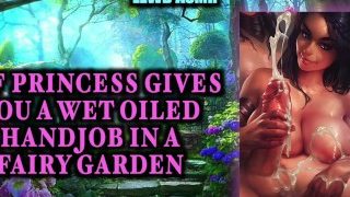 Oplzlý Asmr Ambience Elf Princess vám dává Wet Oiled Handjob In A Fairy Garden Hentai fantasy