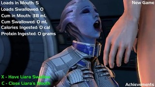 리아라 - Mass Effect – Loveskysan의 정액 쓰레기 수거통 게임 플레이