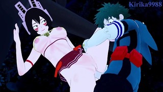 Mandalay And Izuku Midoriya Have Intense Sex In A Park At Night. – My Hero Academia Hentai