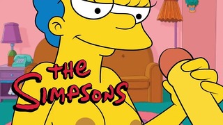 Marge ajuda com uma punheta Os Simpsons
