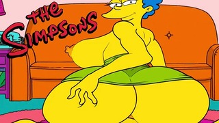 Marge chevauche une bite Les Simpsons