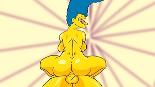 Marge Simpson Coge Fuerte Analmente