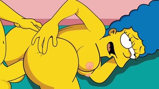 마지 심슨(Marge Simpsons) 포르노 심슨 가족(The Simpsons)