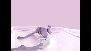 Mass Effect Futa Liara Bath Tease 4K VR Animation By Likkezg