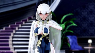 MMD Azur Lane Phone Number Hms Sirius