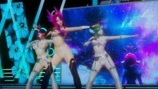 MMD Blackpink – Dont Know What To Do Strip Vers. Xayah Soraka Syndra 3D Erotic Dance