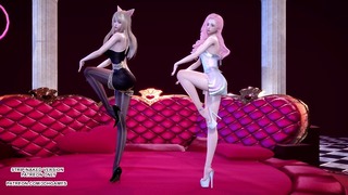 MMD Chaness – Sesese Sexy Hot Kpop Dance Ahri Seraphine League Of Legends Kda Uncensored Hentai