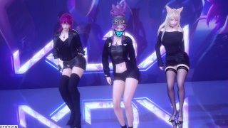 MMD Exid – Én és te Ahri Akali Evelynn Sexy Kpop Dance League Of Legends kda