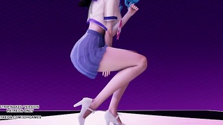 MMD Fiestar – Torta de Maçã Gwen League Of Legends Dança Erótica Kpop