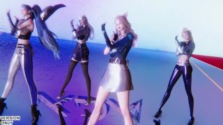 MMD K/Da – More Hot Kpop Dance Ahri Akali Kaisa Evelynn Seraphine League Of Legends 4K 60Fps