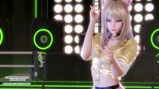 MMD T-Ara – Sugar Free Ahri Seraphine Akali Sexy Hot Kpop Dance League Of Legends 4K Uncensored