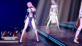 MMD Wisin & Yandel – Follow The Leader Sexy Hoy Dance Ahri Akali Kaisa Seraphine Lux Kda