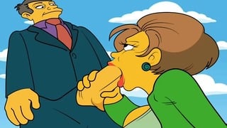 Mrs. Krabappel Sucks The Director’s Cock The Simpsons Porn