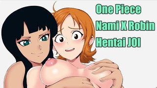 Намі Ікс Робін Hentai ЧЕТВЕР One Piece