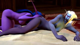 Night Elf Rims Nightborne On Bed Wow SFM Animation
