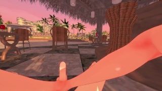 POV A Day At The Resort With Amber Hentai Genshin Impact