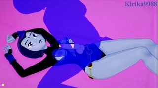 Raven és én mély szexet folytatok egy titkos szobában. – Teen Titans Hentai