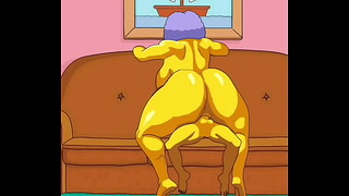 Shelma Xxx Com - Selma Bouvier de Los Simpson obtiene su culo gordo follado por una polla  enorme - XAnimu.com