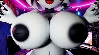 Sexy Puppet Animatronic Fron FNAF Five Nights In Anime 3D 2