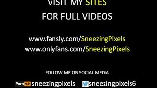 Sneezing Pixels Takeing Egy Masszív Műpénisz Mélyen Neki Punci! Fansly Exlusive Teaser