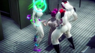 Team Rocket Jesse Fucked By 2 Futa Alien Cyborgs