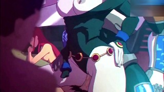 Teen Titans fiesta de sexo en grupo de dibujos animados