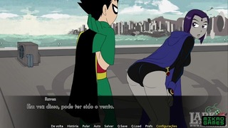 Teen Titans 14. rész Treinamento Com Ravena, Beijos E Tapas Na Bunda Como Recompensa