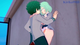 Toru Hagakure And Izuku Midoriya Have Intense Sex On The Rooftop. – My Hero Academia Hentai