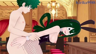 Tsuyu Asui And Izuku Midoriya Have Intense Sex In A Casino. – My Hero Academia Hentai