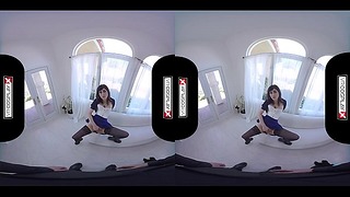 Videojuego porno VR Bioshock Parodia de polla dura cabalgando en realidad virtual Cosplay X