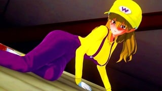 瓦里奥变身为性感女孩，你操她！无尽 Super Mario 未经审查